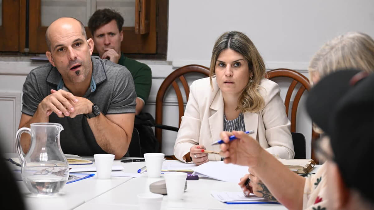 Reunión de la Comisión de Cultura presidida por la diputada Charo Mancini junto a Paulo Alberto Ricci y representantes del sector audiovisual en el debate de la Ley de Cine Santafesina