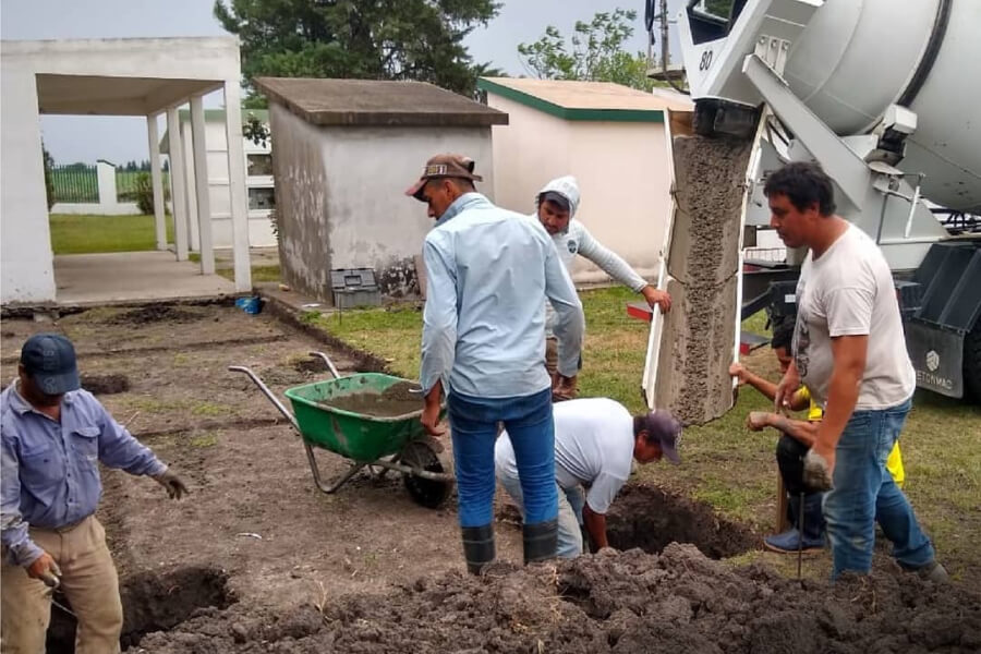 Remodelaciones y ampliación del cementerio local, otras de las obras llevadas adelante durante la gestión de Cainelli