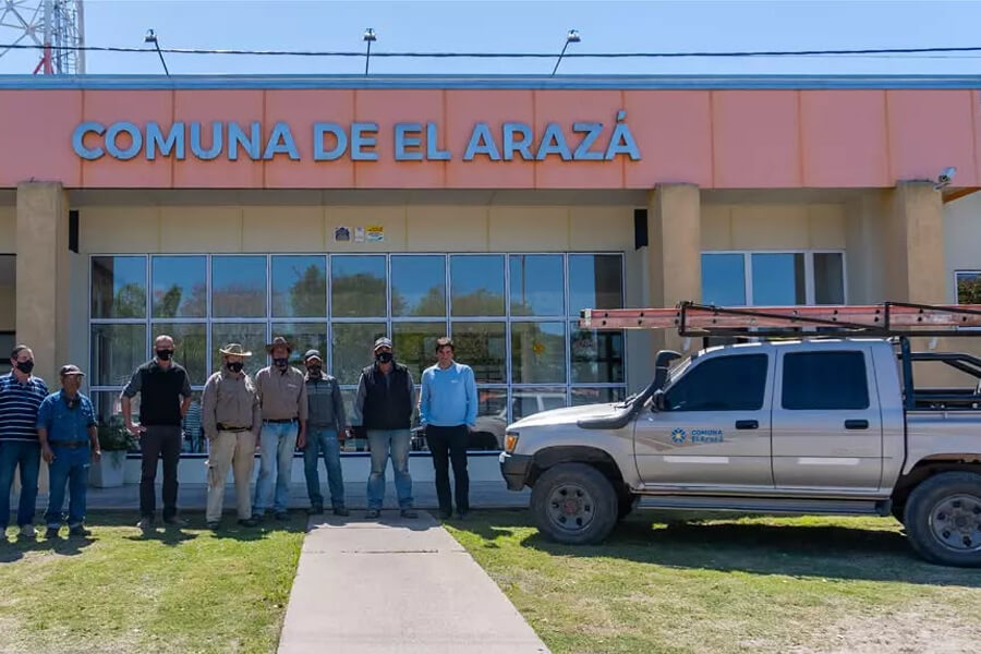 Cainelli renovó la flota de vehículos, en esta ocasión una camioneta 4x4, tan útil para prestar servicios en este distrito netamente rural