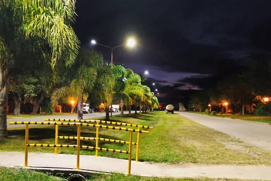 Nueva iluminación sobre RP 40 y calle colectora