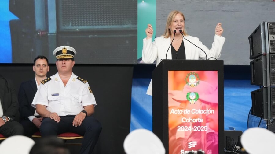 Gisela Scaglia discurso acto de egreso Policía de Santa Fe 2025 seguridad formación Isep
