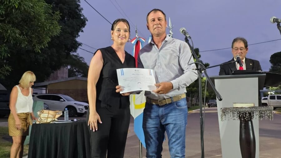 Acto de asunción de la presidente comunal Dianela Michlig en Ambrosetti