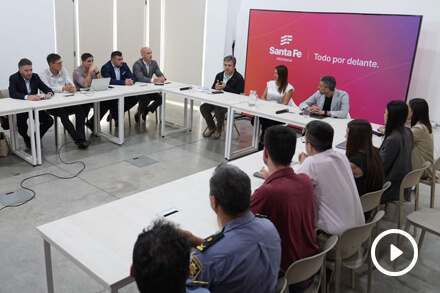 Presentación del sistema Siprec en Santa Fe para identificar personas y vehículos en tiempo real con tecnología moderna