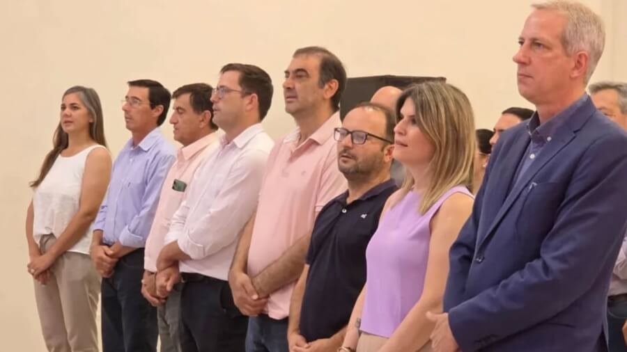 Autoridades provinciales y representantes de localidades vecinas acompañaron la asunción de Walter Sánchez en Las Garzas