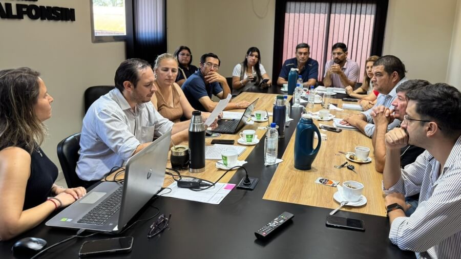 Vista general de la reunión regional del Consorcio GIRSU realizada en Villa Ocampo
