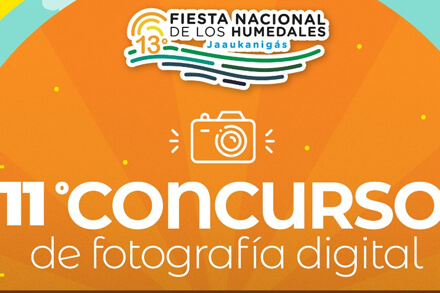 Flyer del 11.º Concurso de Fotografía Digital de Villa Ocampo sobre el humedal Jaaukanigás