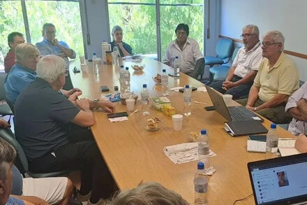 Reunión del Consejo de FENCAP en El Trébol con la participación de directivos de la Cooperativa de Provisión de Servicios Públicos de Romang Ltda.