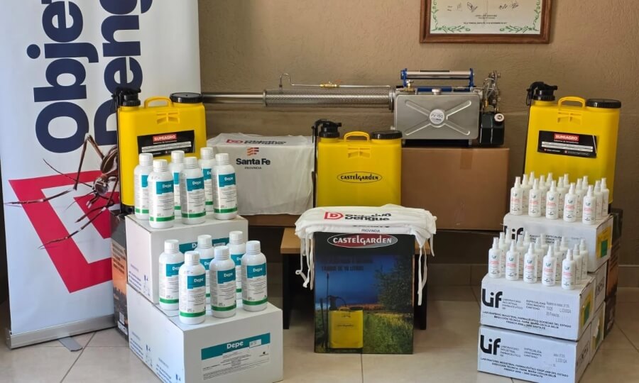 Elementos entregados del Programa Objetivo Dengue en Villa Trinidad