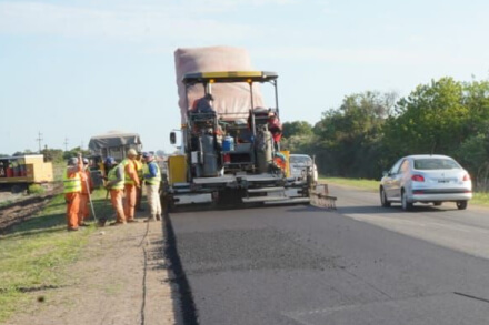 Avance de repavimentación y mejoras en rutas provinciales Santa Fe