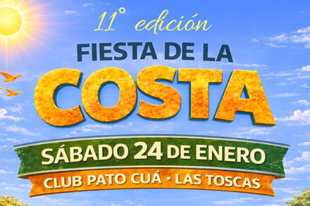 Logo oficial de la 11° Fiesta de la Costa de Las Toscas, evento cultural del norte santafesino