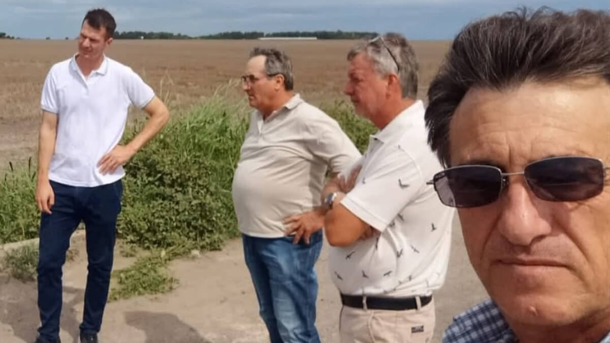 José Luis Casalis junto a funcionarios de Vialidad Provincial recorriendo el tramo El Arazá – El Ricardito de la Ruta Provincial 87
