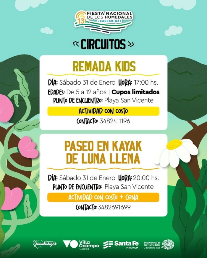 Remada kids y Paseo en Kayak de luna llena