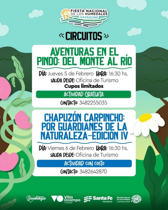 Aventuras en el Pindó, del monte al río