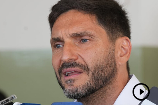 Maximiliano Pullaro realiza declaraciones a la prensa sobre la baja de imputabilidad y delitos graves cometidos por menores en Santa Fe