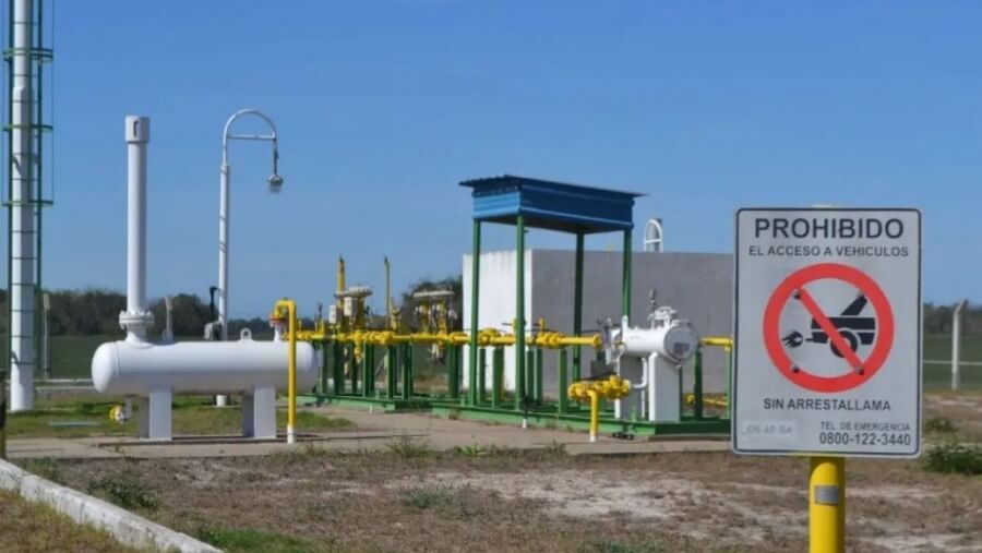 Planta de gas en Romang, norte santafesino, a la espera de habilitación para comenzar la distribución de gas natural