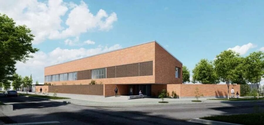 render proyecto nuevo edificio Instituto Superior del Profesorado N° 26 Ceres Santa Fe infraestructura educativa