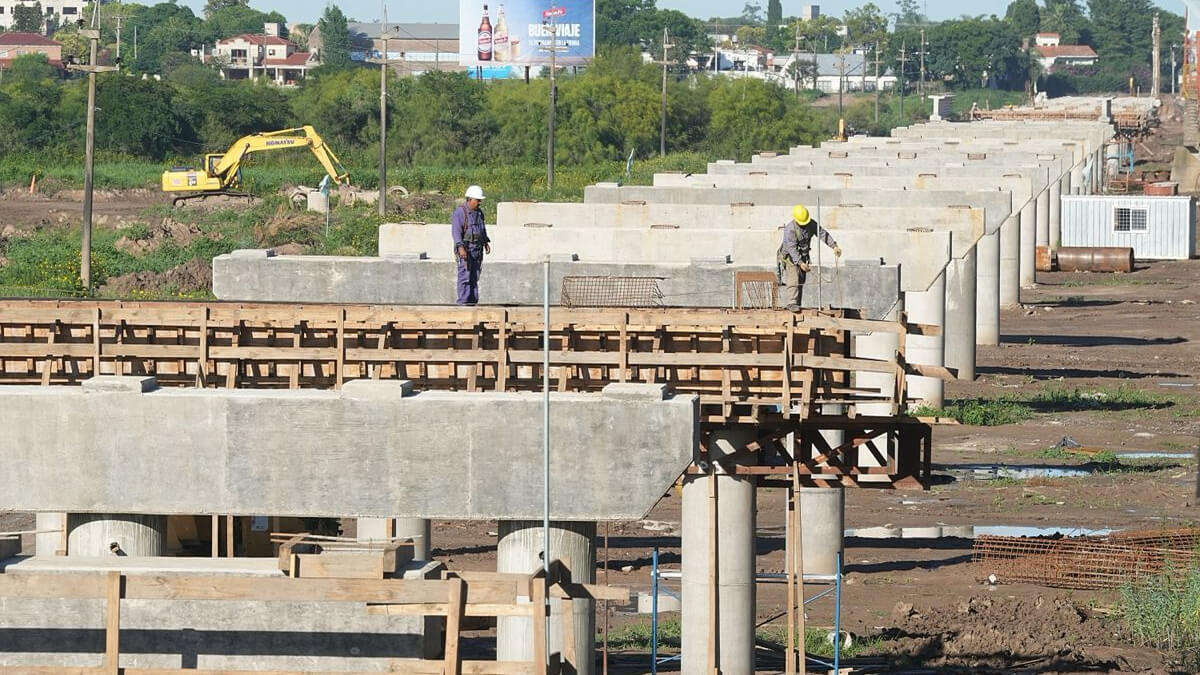 Obra pública en Santa Fe: construcción del nuevo puente entre Santo Tomé y Santa Fe