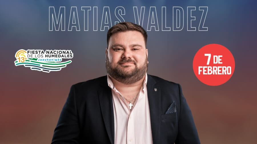 Matías Valdez en la Fiesta Nacional de los Humedales Jaaukanigás en Villa Ocampo