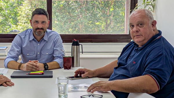 Intendente Sergio Ramseyer reunido con el ministro Enrique Estévez en Santa Fe por ampliación del GIRSU y Área Industrial