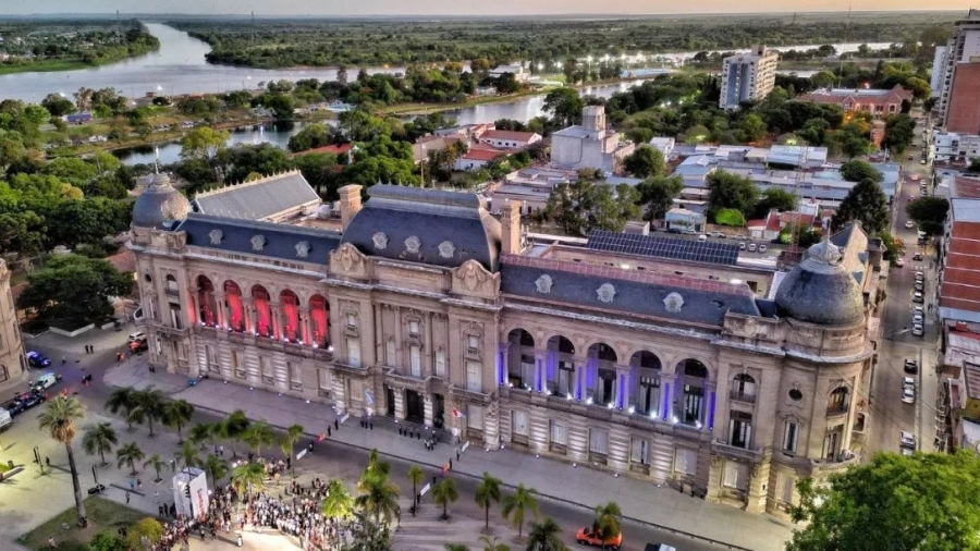 Casa de Gobierno de la provincia de Santa Fe, sede del Poder Ejecutivo donde se presentó la plataforma digital Timbó Compras para licitaciones públicas