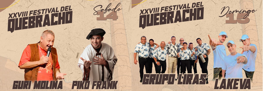 Gurí Molina, Piko Frank, Grupo Lira´s y Lakeva, las figuras del festival 