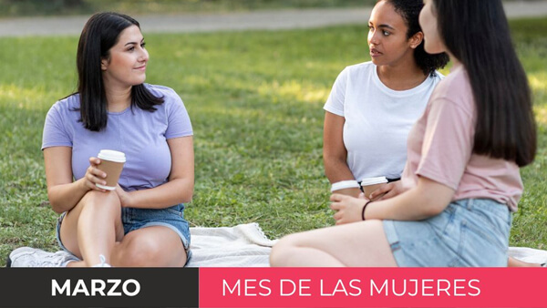 Flyer de los encuentros “Entre Nosotras” impulsados por Dionisio Scarpin durante el Mes de la Mujer en el norte santafesino