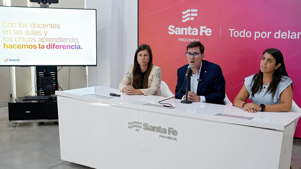José Goity presentación impacto aumento docente Santa Fe recibos sueldo