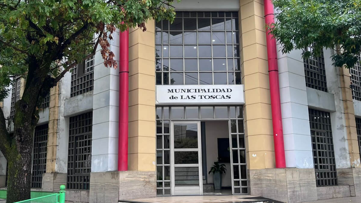 Frente edificio municipal de Las Toscas gestión junta evaluadora discapacidad CUD Santa Fe