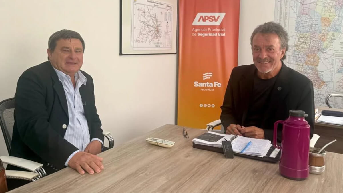 Reunión entre Roberto Giuliani y Carlos Torres por seguridad vial en Nicanor Molinas