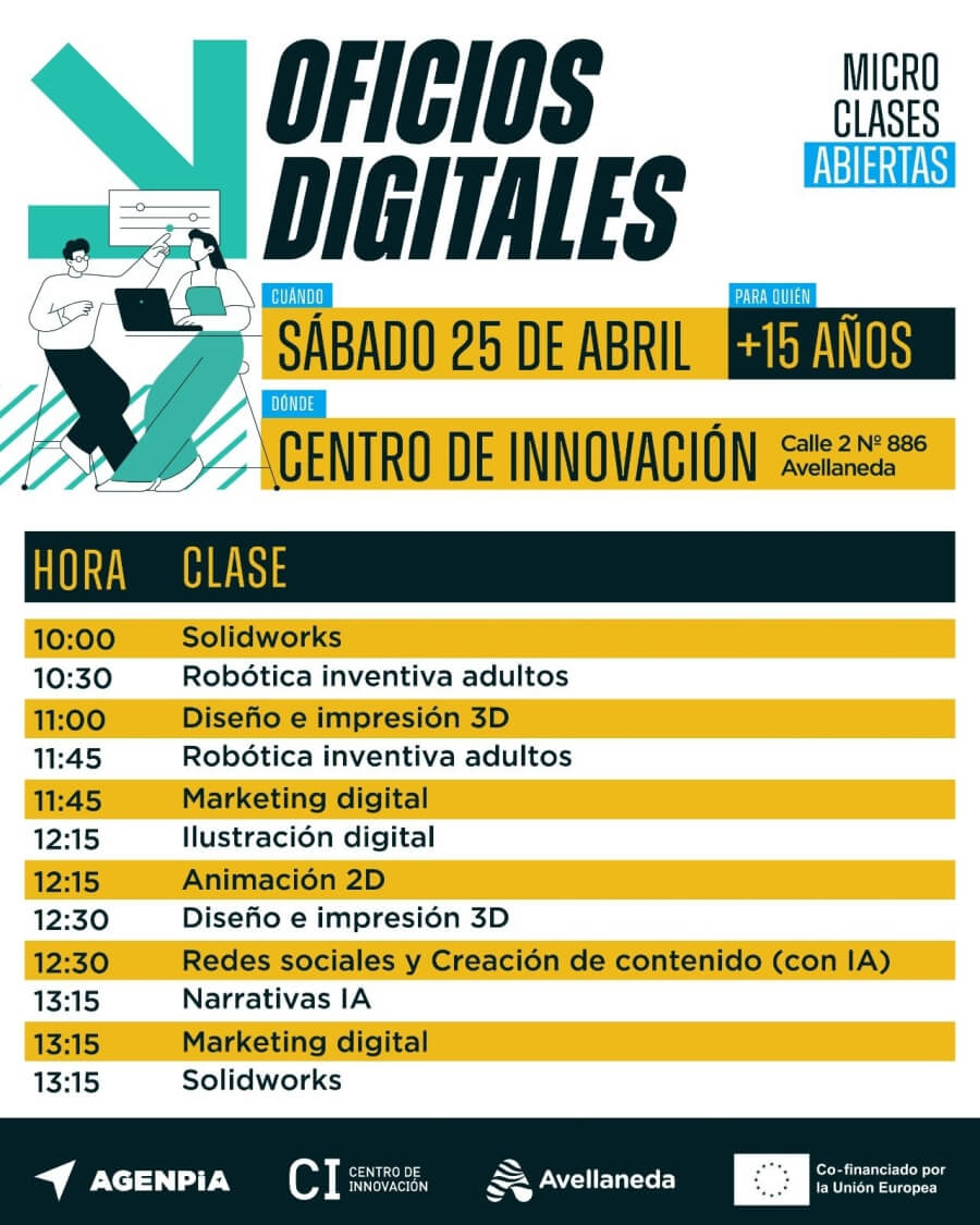 Listado de cursos tecnológicos disponibles para capacitación gratuita con salida laboral