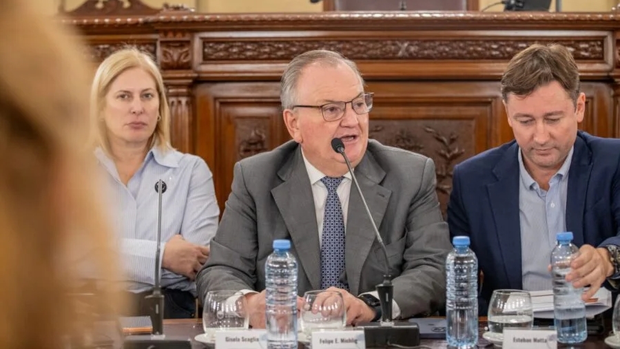 felipe michlig hablando en audiencia publica ruta 34