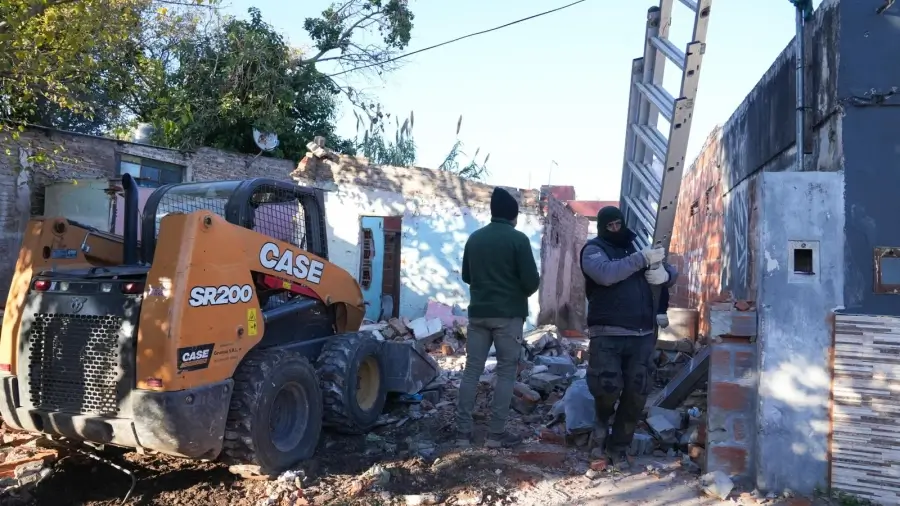 Derribo de bunker narco en Rosario por Ley de Microtráfico