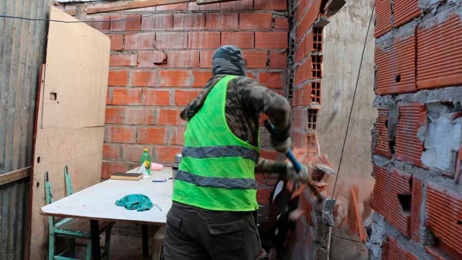 derribo de bunkers en Rosario operativo contra narcotrafico Santa Fe