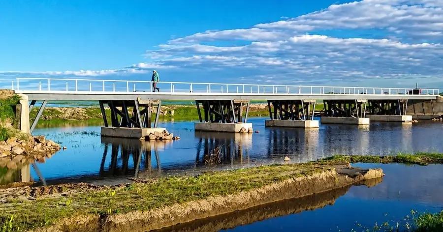 Nuevo puente El Cántaro inaugurado en Colonia Teresa sobre el arroyo Saladillo Dulce
