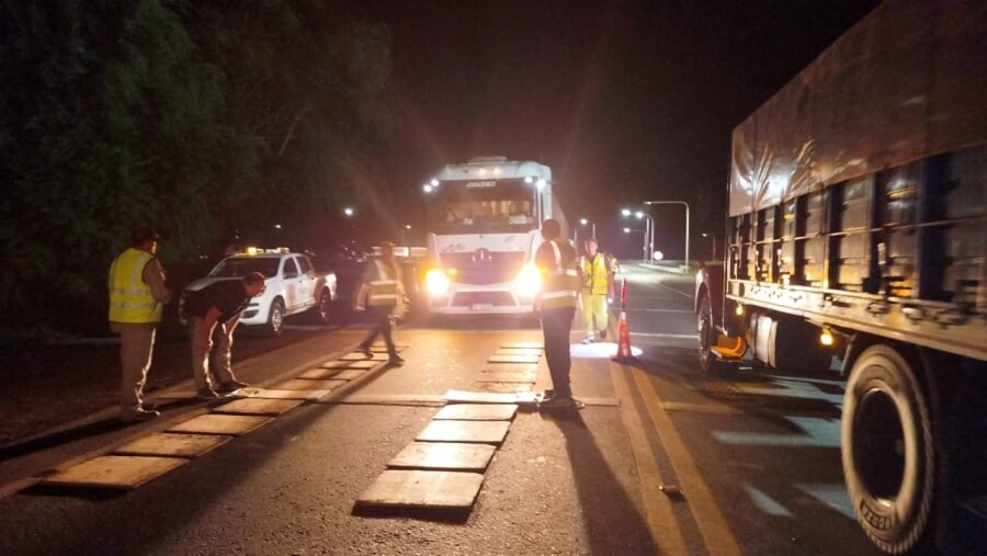 Operativo nocturno de control de camiones en rutas santafesinas