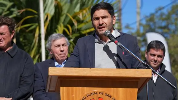 Maximiliano Pullaro durante su discurso en TodoLáctea 2026 en San Francisco