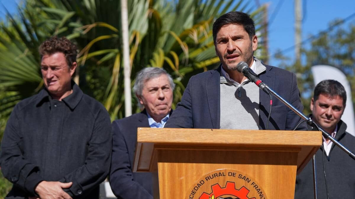 Maximiliano Pullaro durante su discurso en TodoLáctea 2026 en San Francisco