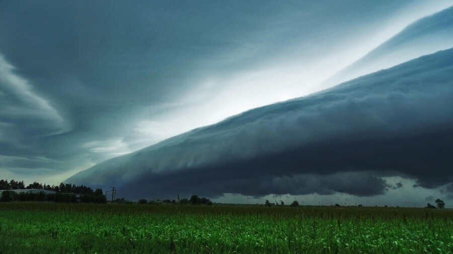 Nubes de tormenta sobre el noreste santafesino