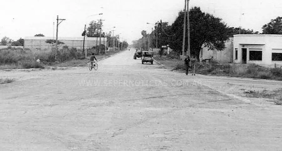 Calles de Romang antes de la consolidación de la conexión vial pavimentada