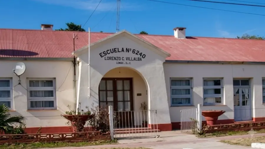 Edificio de la escuela primaria de Durán, institución educativa que forma parte del desarrollo histórico y social de la localidad del departamento San Javier, Santa Fe.