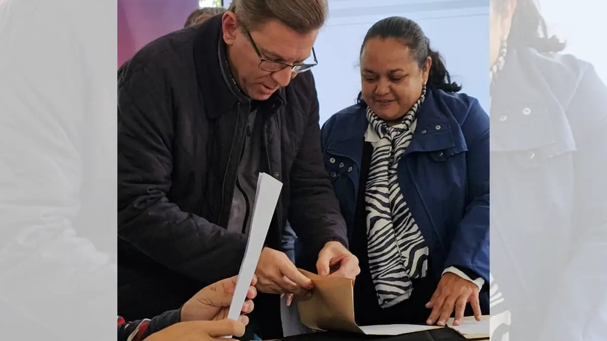Rodrigo Borla durante la apertura de sobres para la licitación de los nuevos quirófanos del SAMCo de San Justo