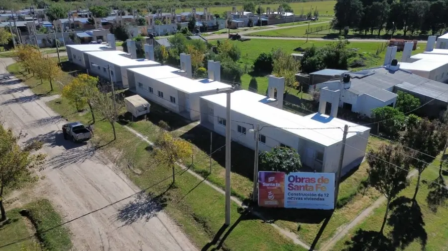 Viviendas en construcción financiadas por la Provincia de Santa Fe en Malabrigo