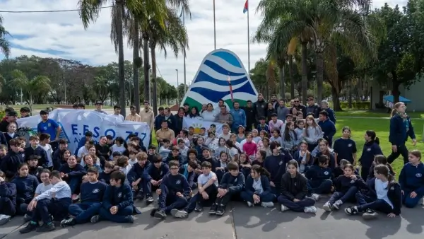 Avellaneda recibió la Antorcha Suramericana en la previa de los Juegos 2026