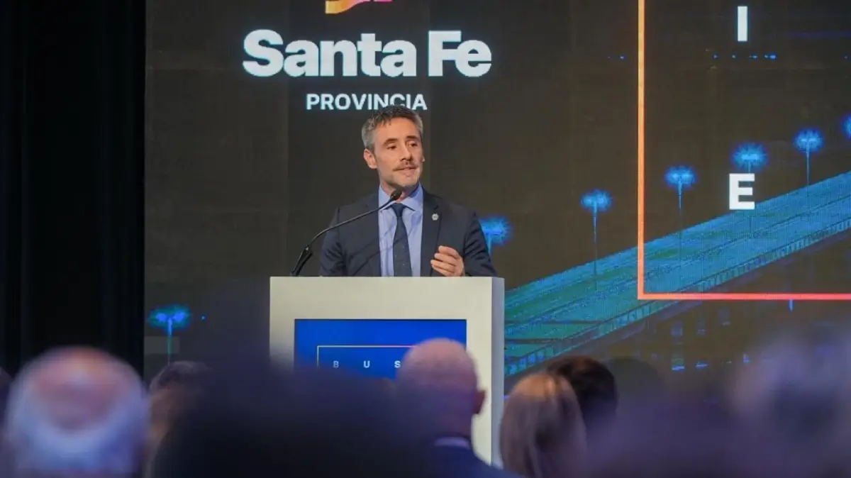 Fernando Brun durante la apertura del Santa Fe Business Forum 2026