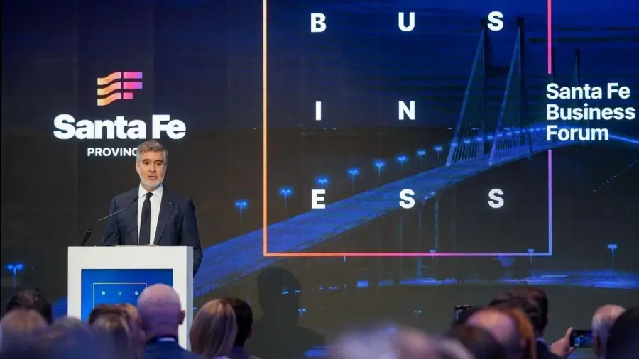 Ignacio Lamothe durante la apertura del Santa Fe Business Forum 2026