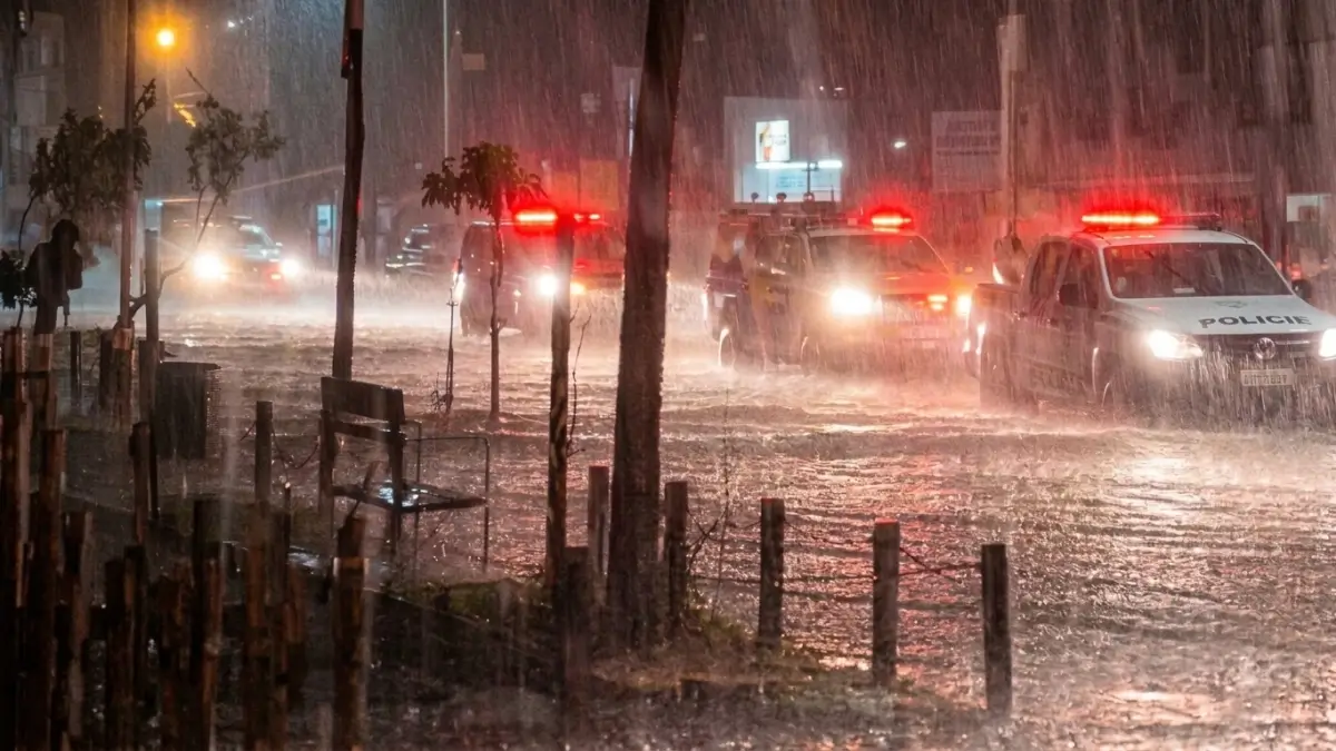 Lluvia intensa y abundante registrada en Vera, Santa Fe, durante 2025
