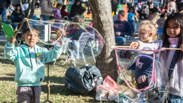 Chicos participan de actividades por el Mes de las Infancias en Malabrigo