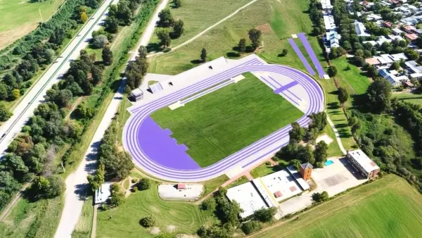 Nueva pista de atletismo homologada por World Athletics en el Centro de Alto Rendimiento Deportivo de Santa Fe para los Juegos Suramericanos 2026.