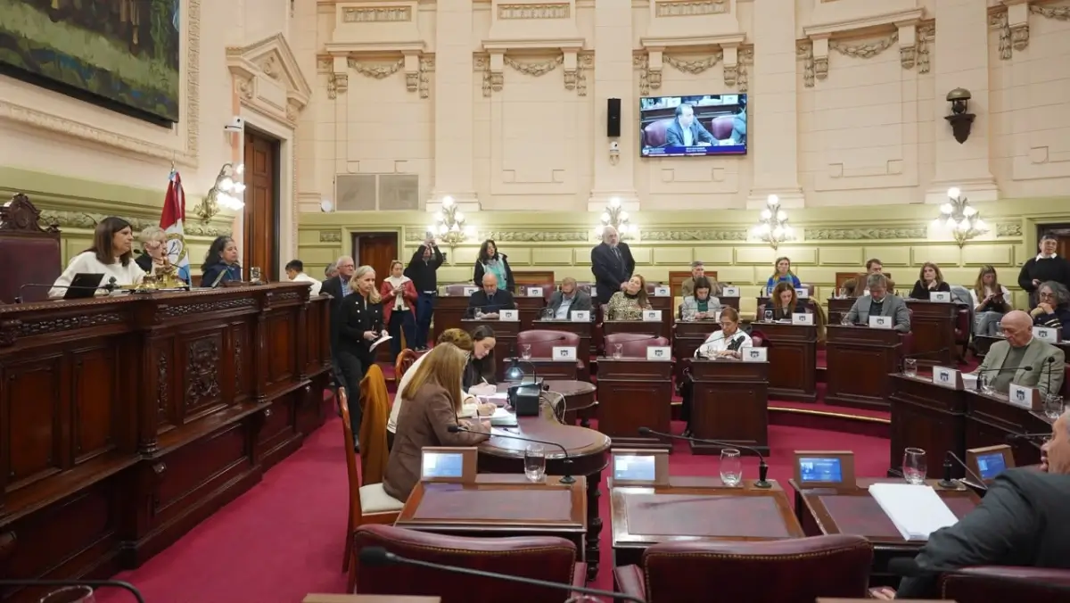 Cámara de Diputados de Santa Fe durante la sesión en la que se aprobó la reforma electoral