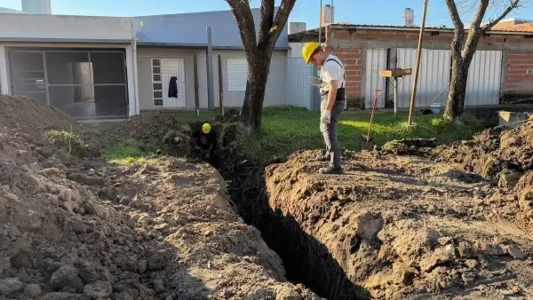Obras de cloacas en Barrio Padre Celso